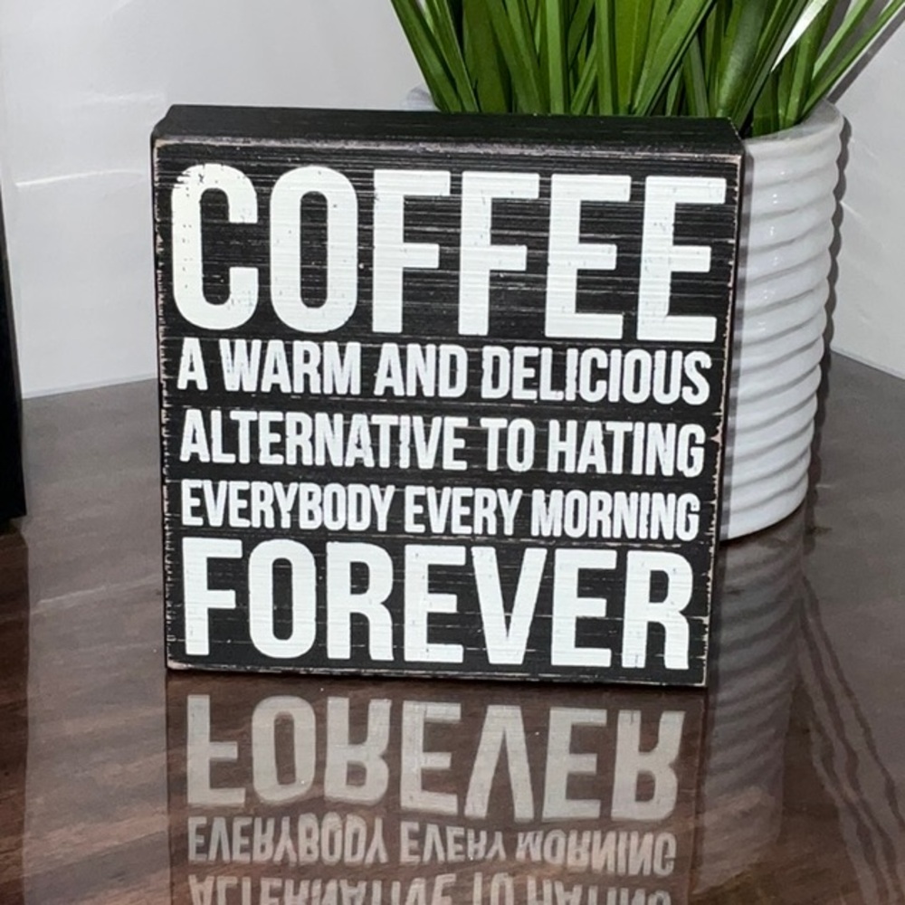 Quill to Paper Coffee Sign NWOT